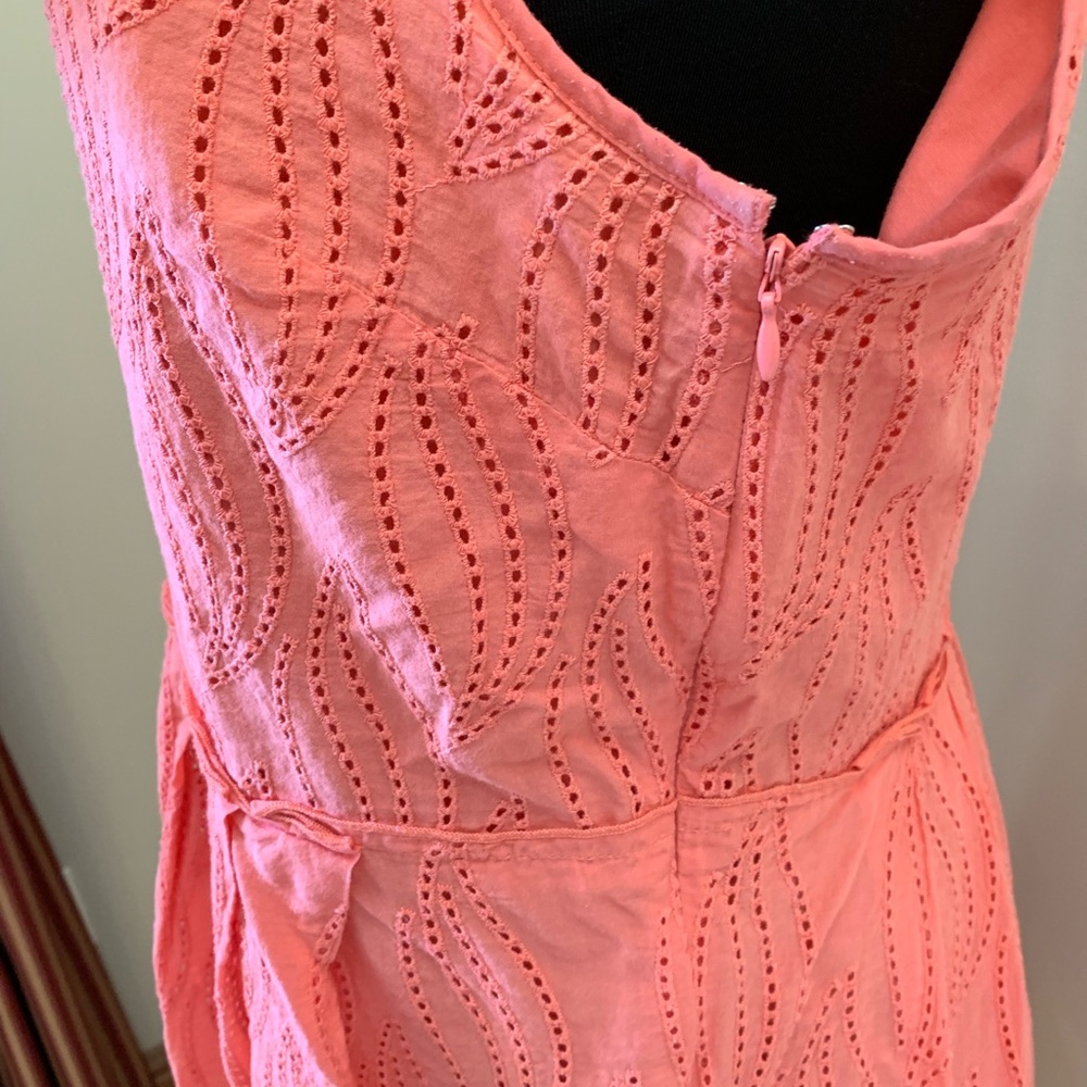 ann taylor peach pink dress - Picture 2 of 4